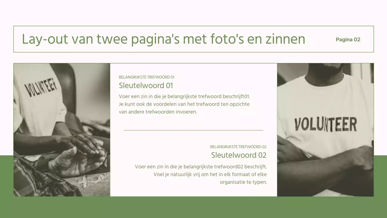 Eenvoudige, groene en roze rapporten voor NGO's