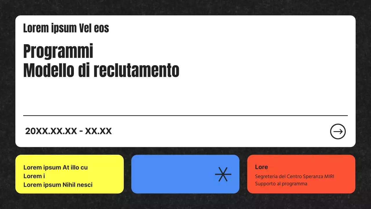 Lettera di presentazione per l'assunzione di un partecipante alla Pop Art nera e arcobaleno