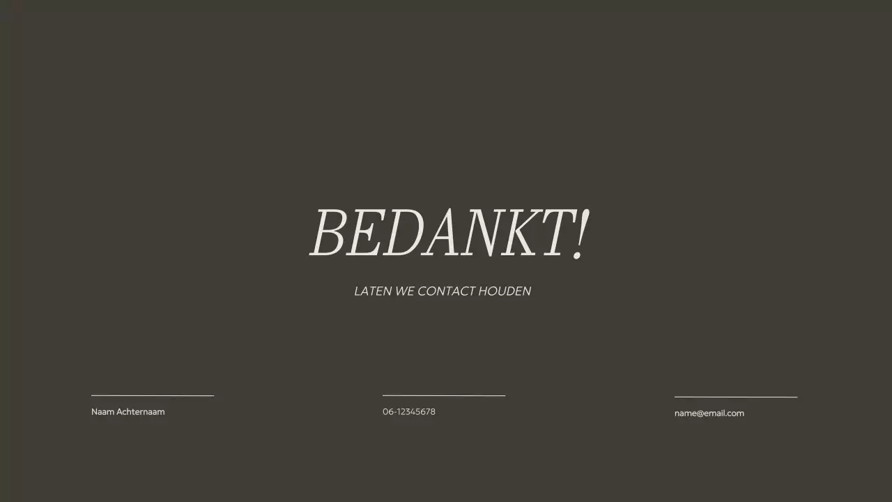 Beige en kaki minimalistisch creatief portfoliomateriaal