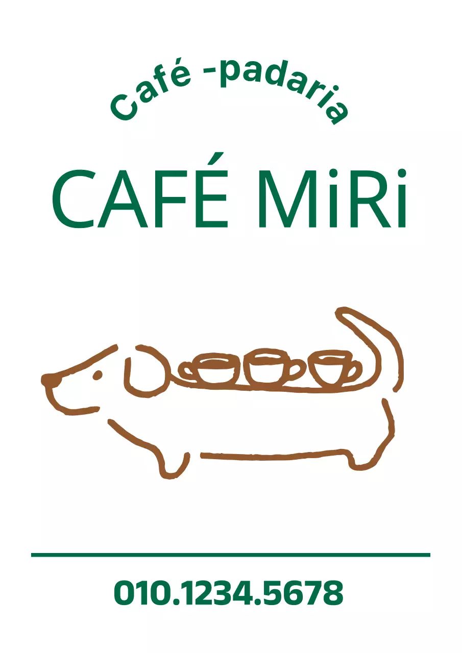 Sinal verde castanho de cachorrinho giro