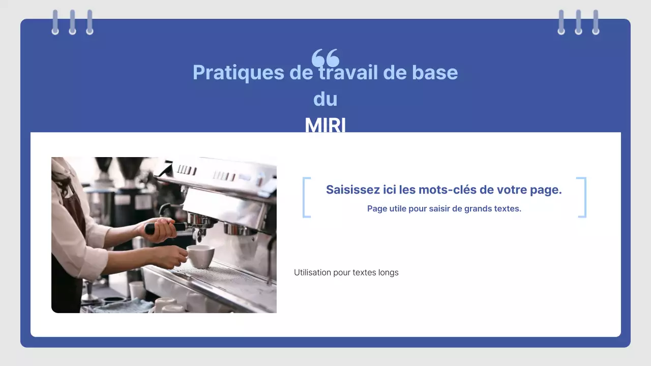 Guide du manuel de formation de Blue's Simple