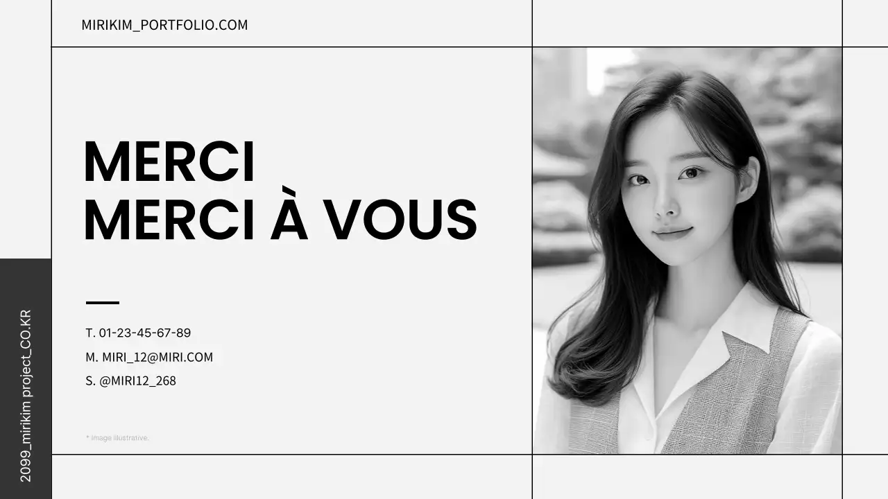 Portefeuille d'entrée avancé en noir et blanc