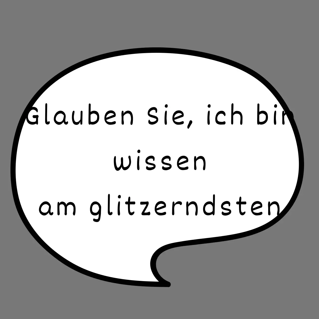 Humorvolles Design mit Sprechblasen