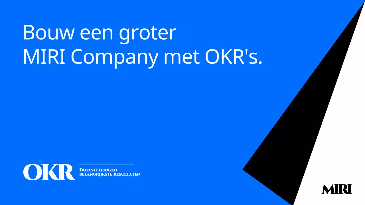 Een blauwe gids voor het schrijven van moderne OKR's