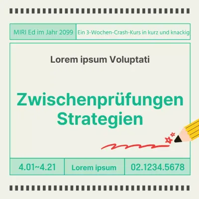Förderung eines minimalistischen Schullehrplans mit gelbem Hintergrund