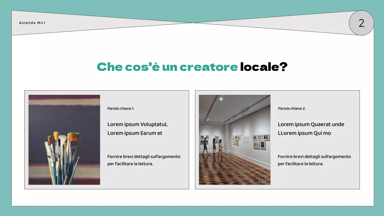 Guida all'affitto di uno spazio semplice nei colori menta e grigio