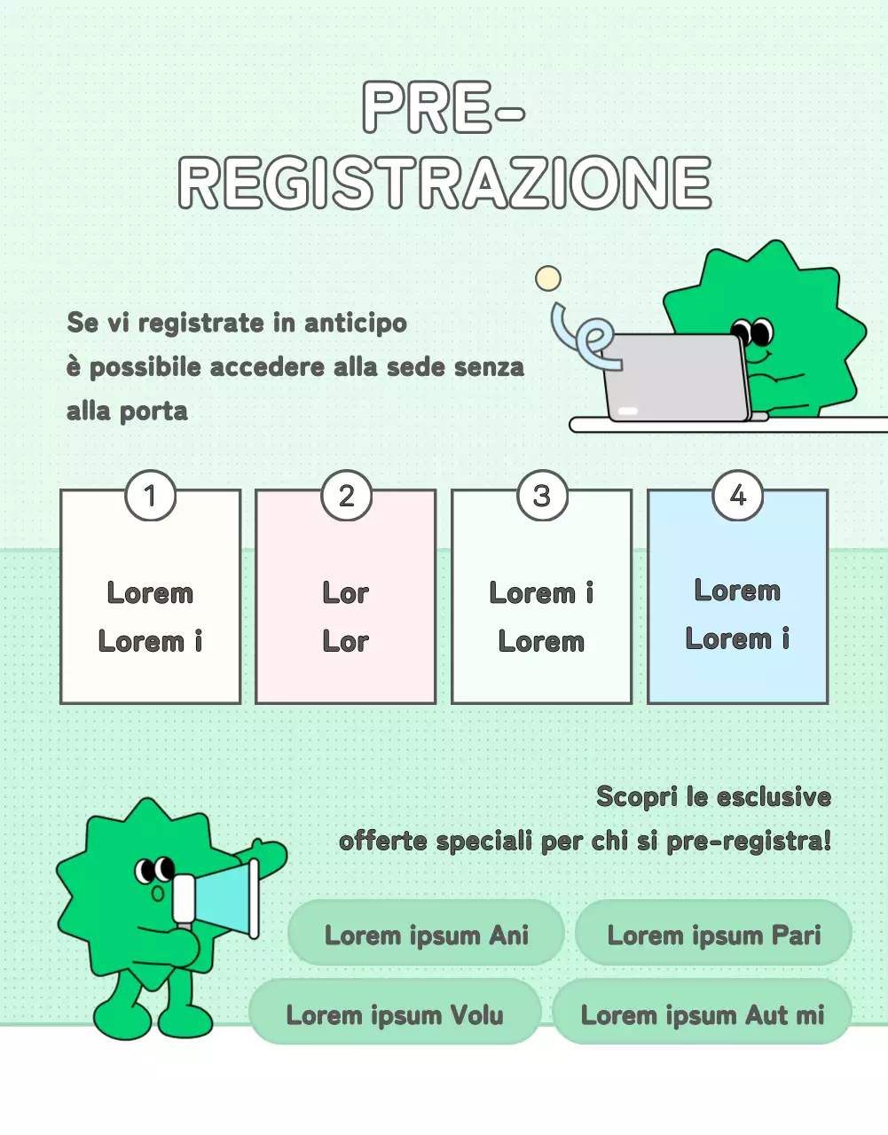Promuovere una simpatica fiera della carriera in rosa e azzurro