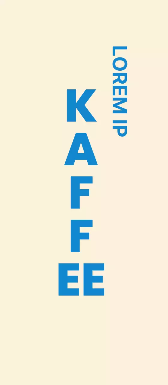 Werbung für das Beige Blueprint Cafe