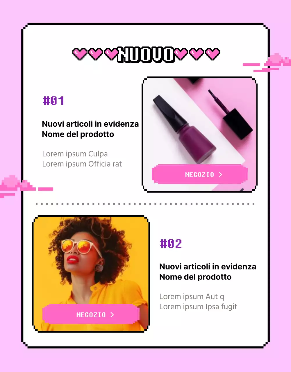 Promozione del lavoro offshore cyber-cool in viola e rosa