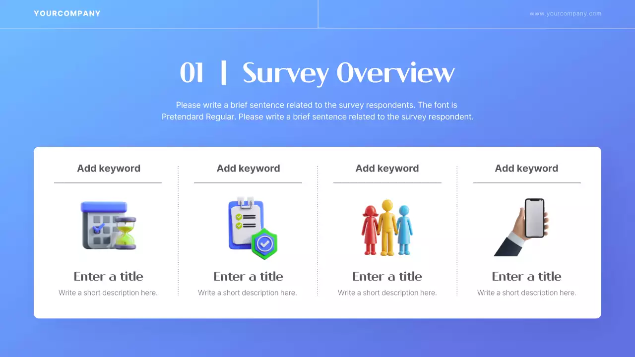 블루 모던 조사 보고서 프레젠테이션