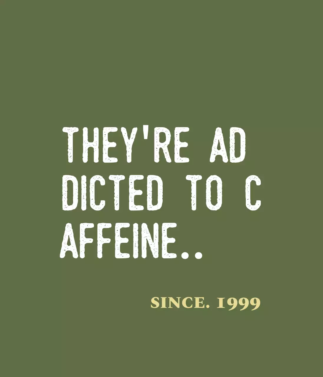 Merchandise kafe dengan konsep huruf