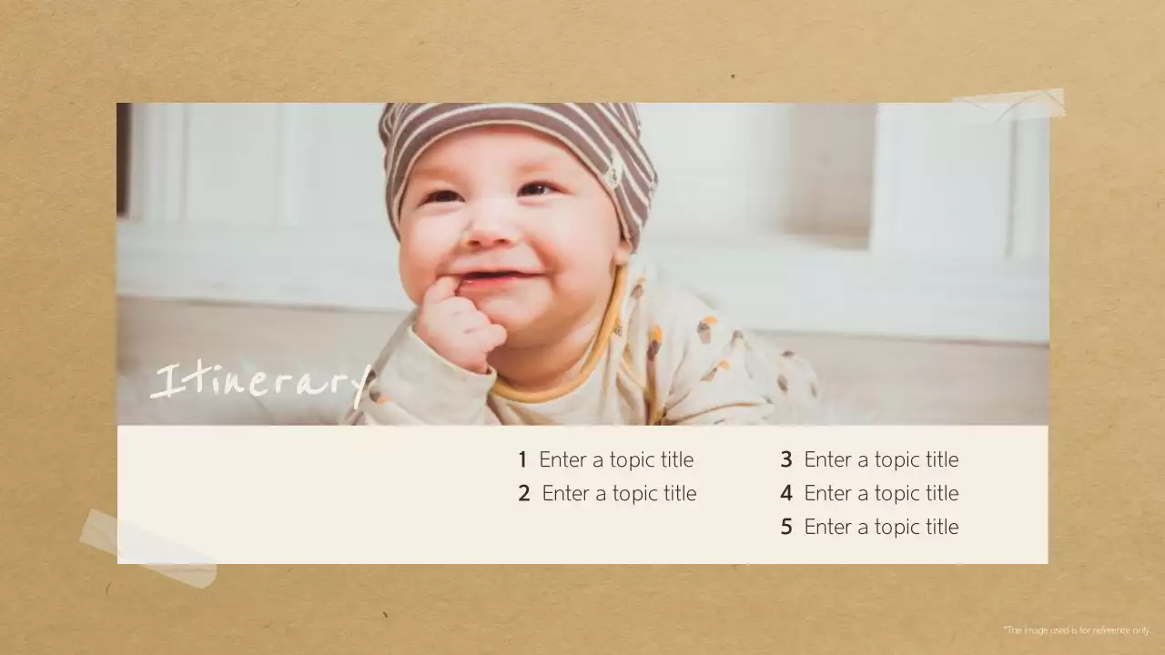 베이지색 소박한 생일 초대장 프레젠테이션