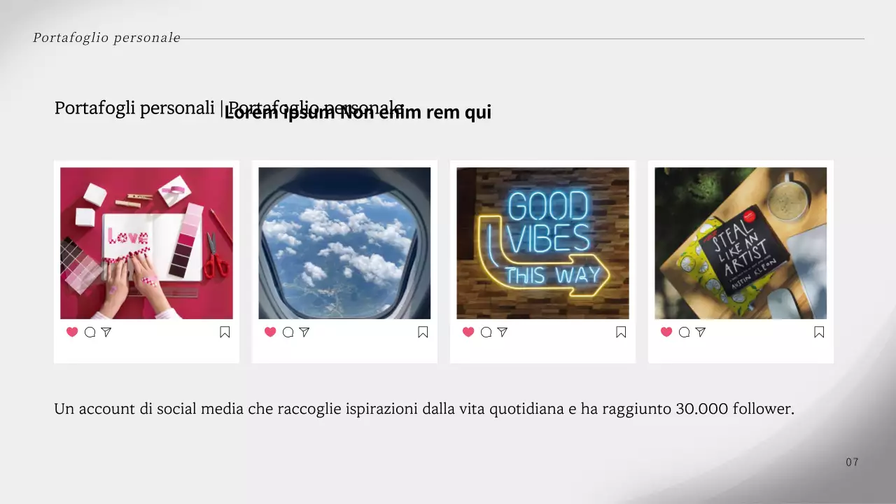 Una lettera di presentazione semplice e grigia