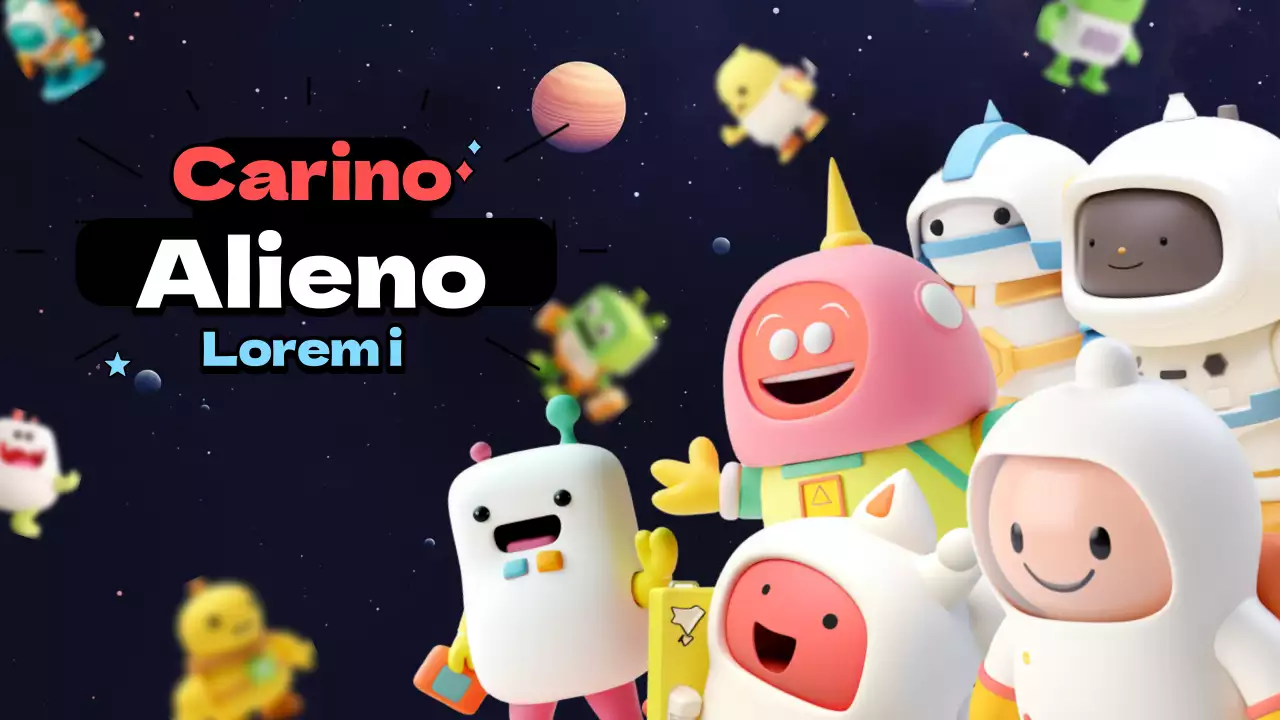 Decorare simpatici giocattoli alieni