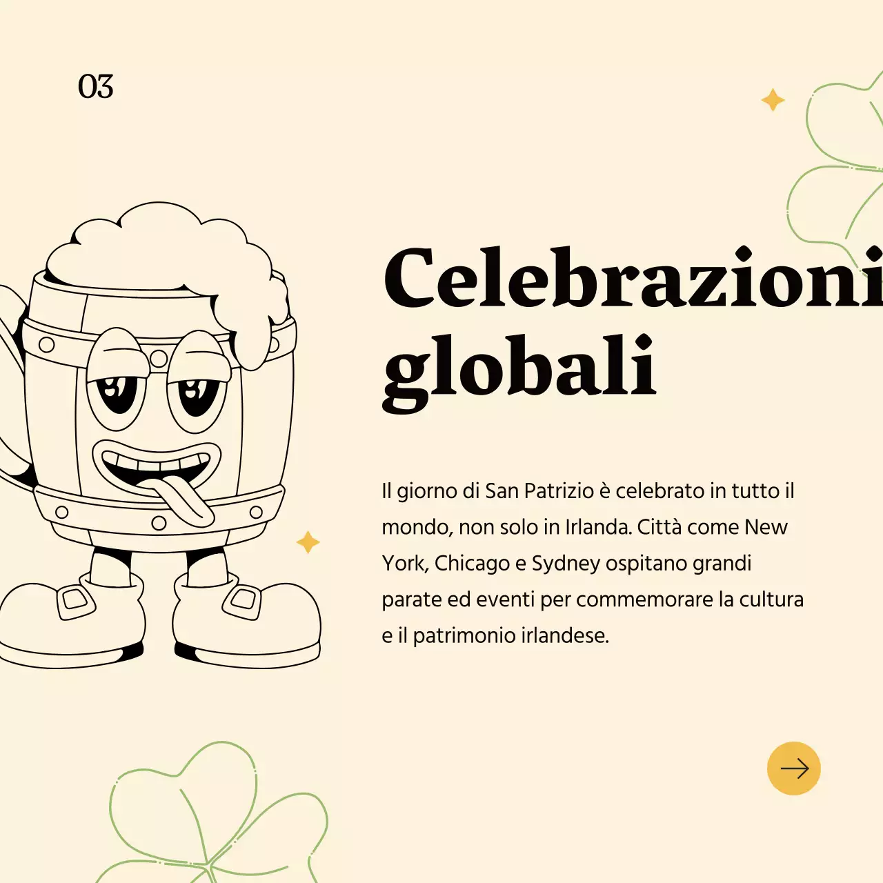 Verde e beige Semplice storia di San Patrizio Pubblicità