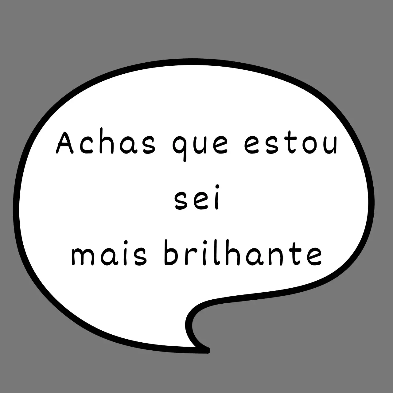 Desenho humorístico com balões de diálogo
