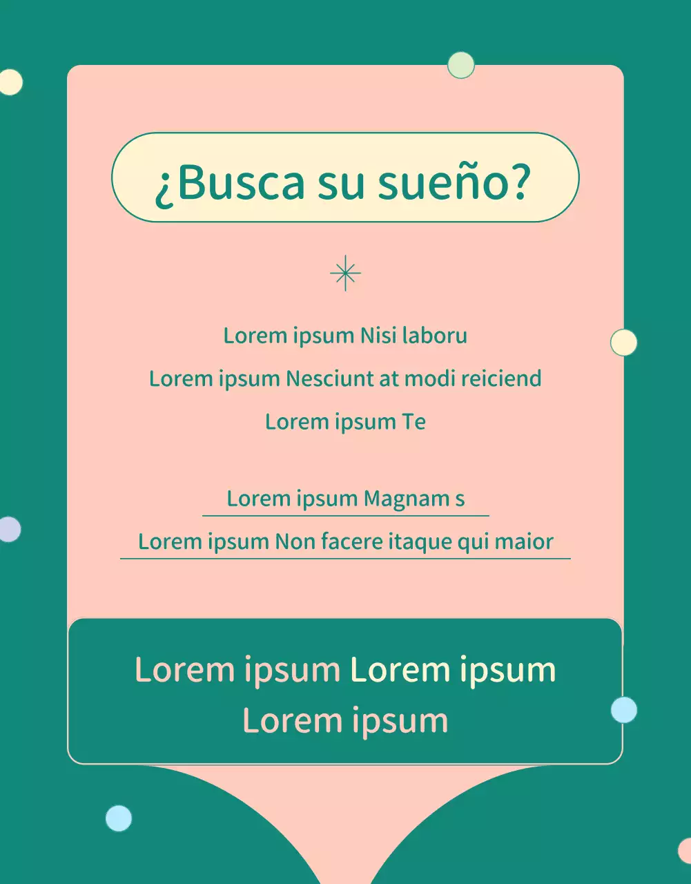 Promover una bonita feria profesional juvenil rosa y verde