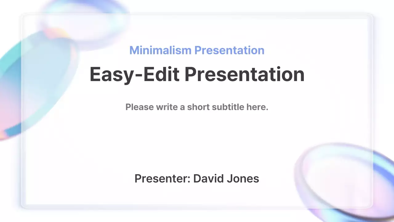Blue Minimal Guide Presentation