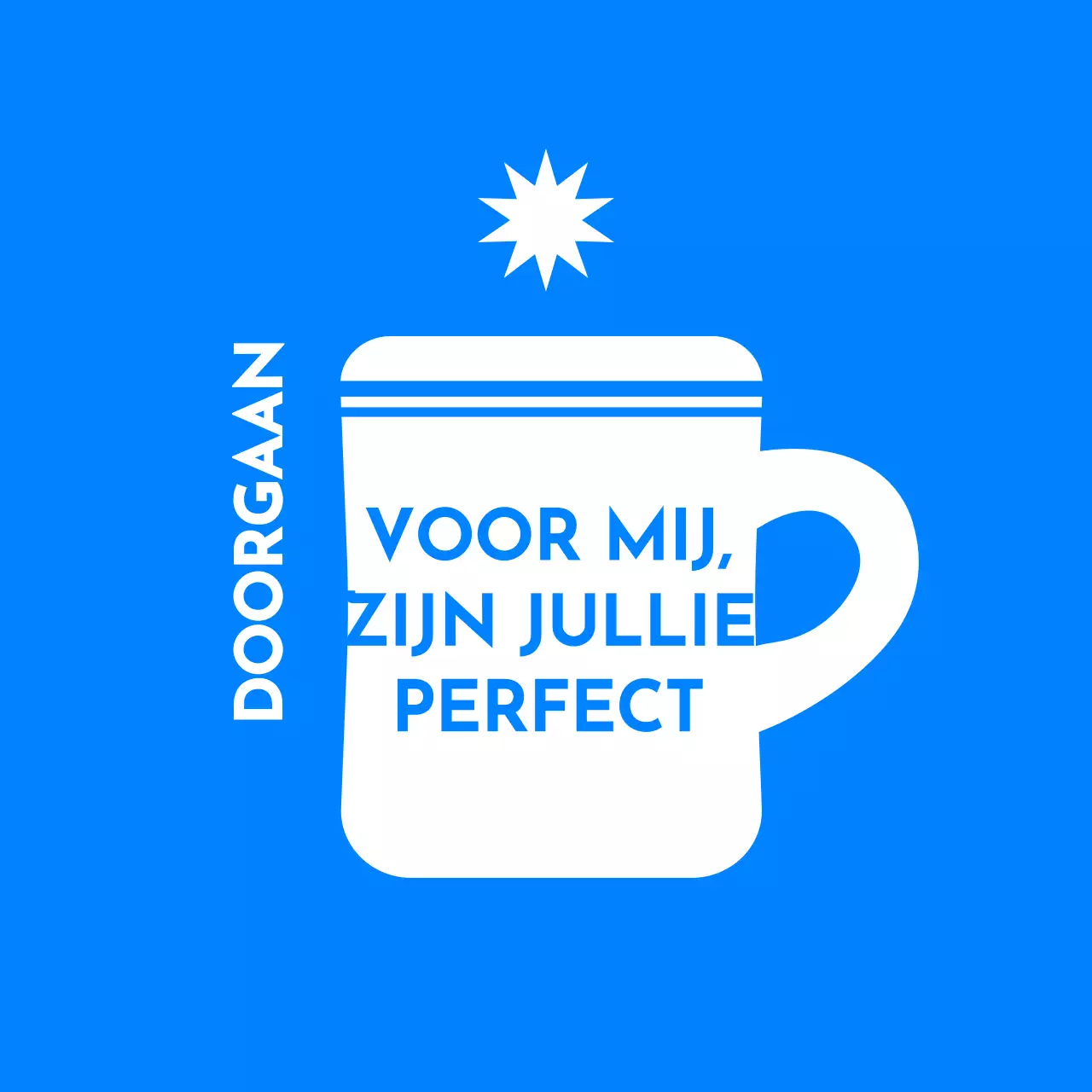 Ontwerp briefpapier met een bekerillustratie