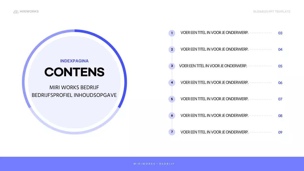Een eenvoudige sollicitatiebrief voor een bedrijf in blauw en mauve