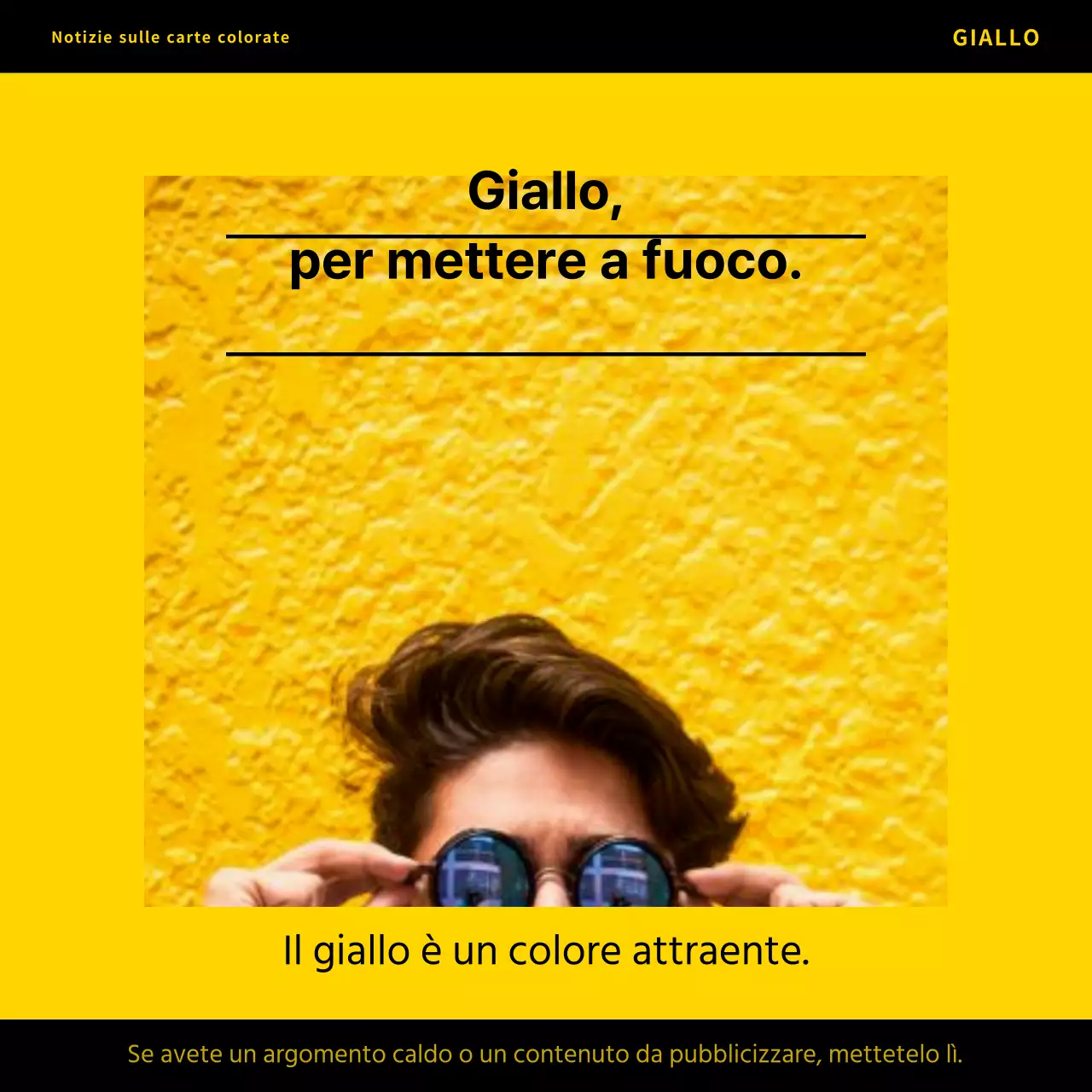 Un semplice post di copertina colorato sui social media con colori neri e arcobaleno