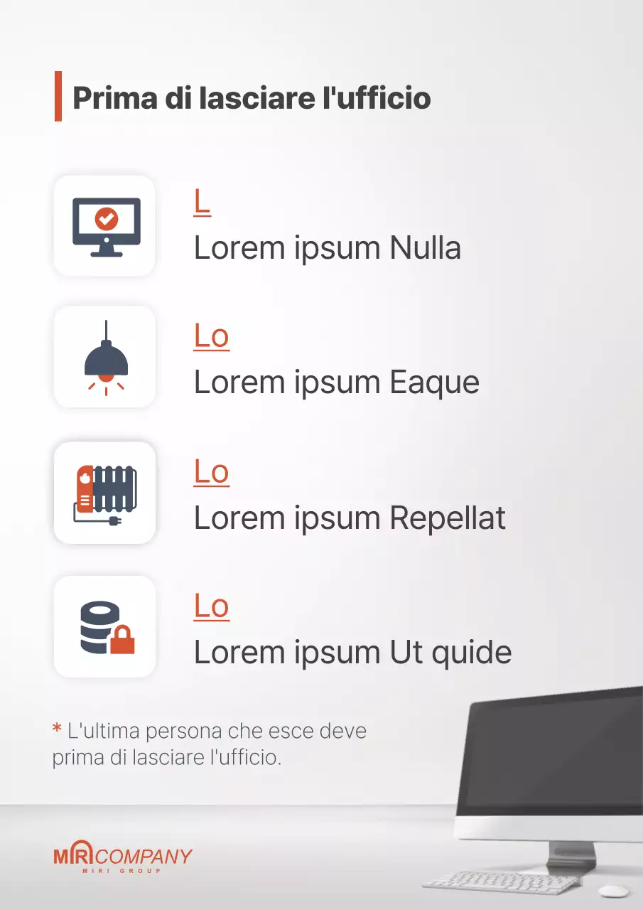 Una semplice guida alla lista di controllo pre-lavoro in bianco e rosso