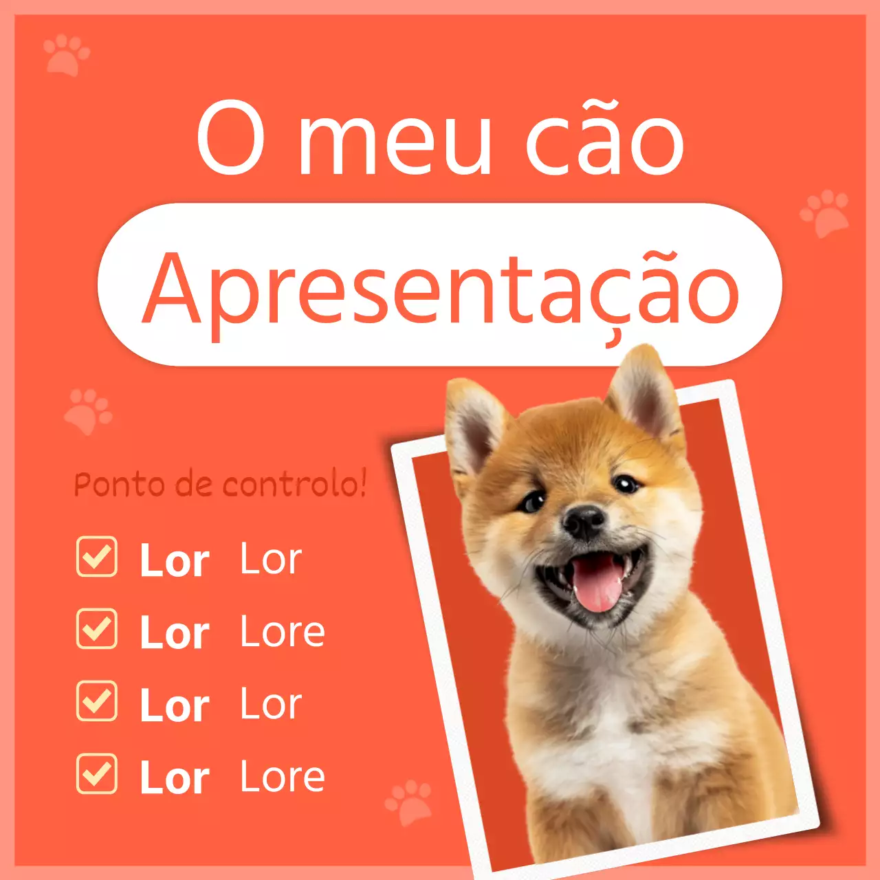 Uma introdução ao nosso cãozinho laranja