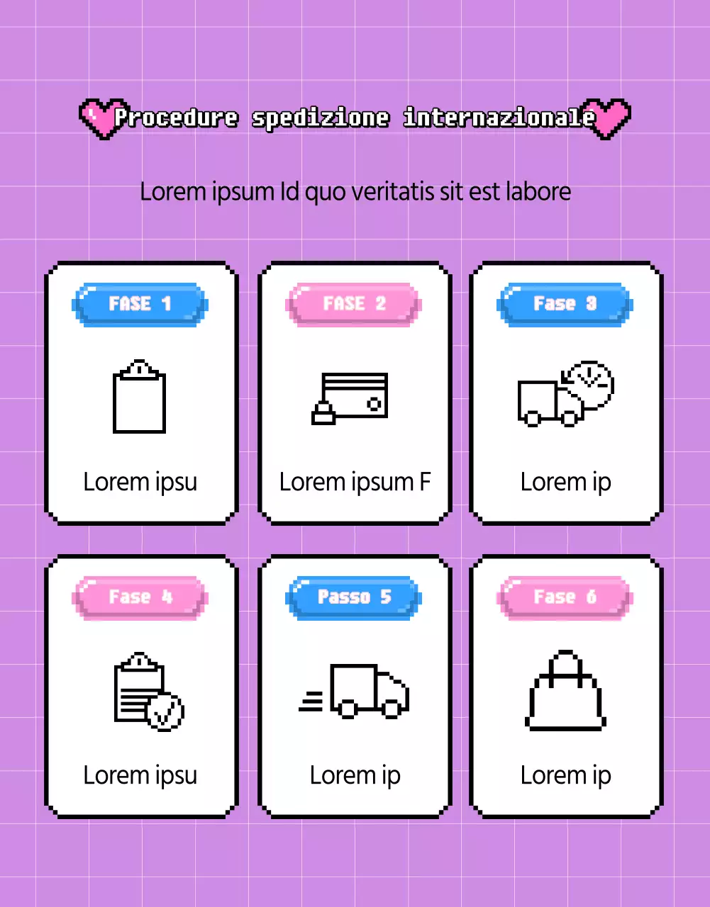 Promozione del lavoro offshore cyber-cool in viola e rosa