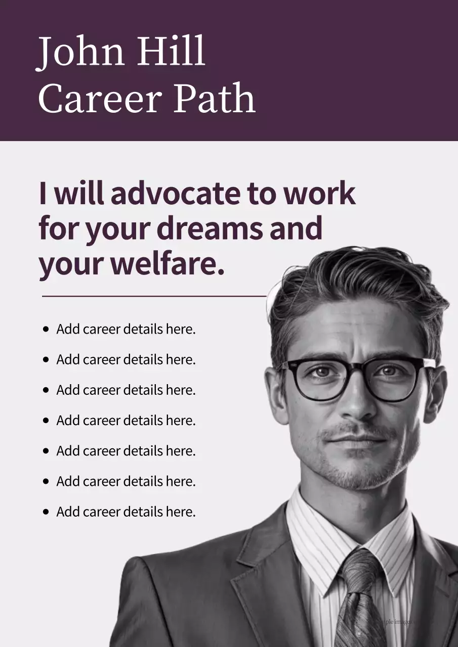 Grey Professional Election Advertisement Poster