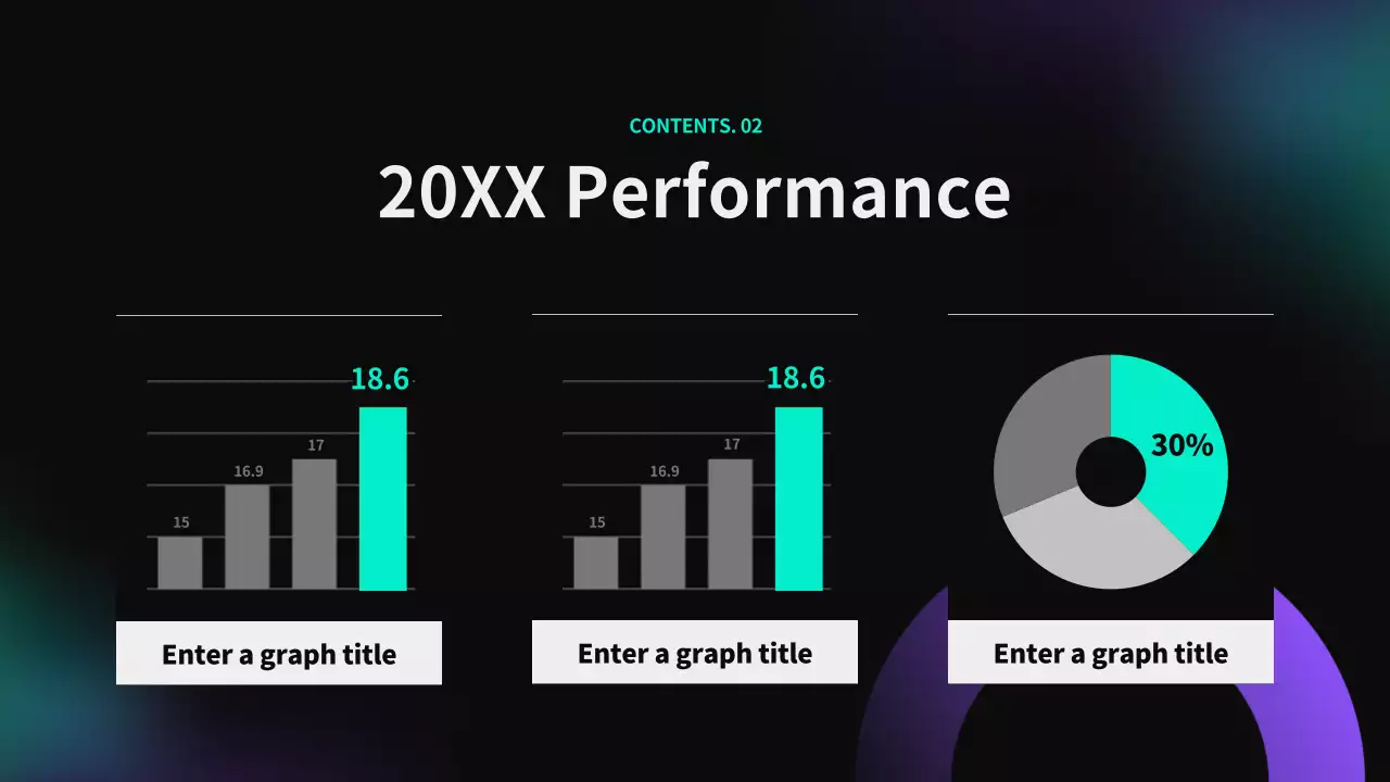 블랙 모던 주주 보고서 문서 프레젠테이션
