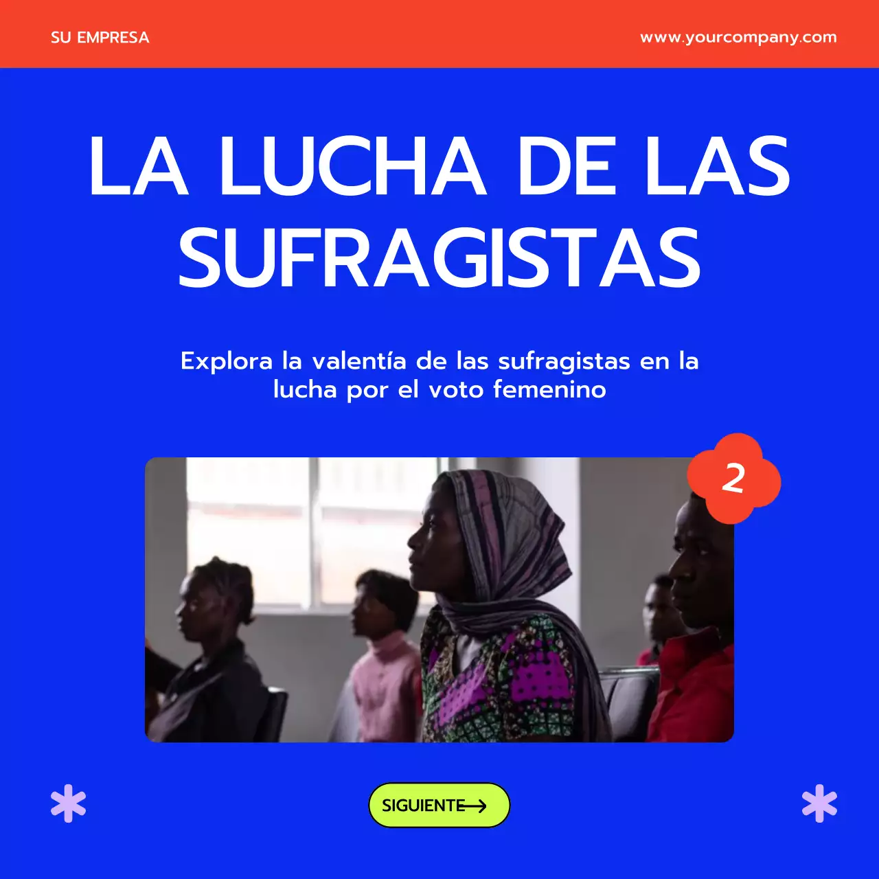 Púrpura y amarillo Pop: consejos para el Mes de la Mujer Publicidad