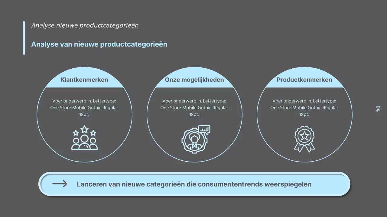 Eenvoudig marktonderzoeksrapport over voedingsmiddelen in zwart, wit en lichtblauw