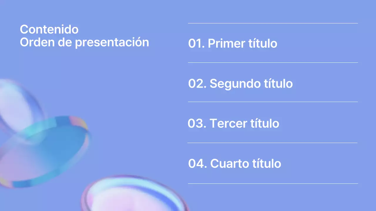 Informes sencillos, en blanco y azul, breves y sin contenido.