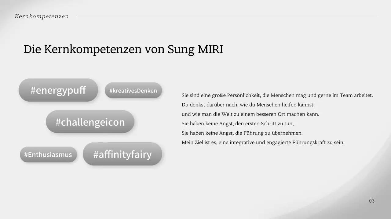 Ein einfaches, graues Bewerbungsanschreiben