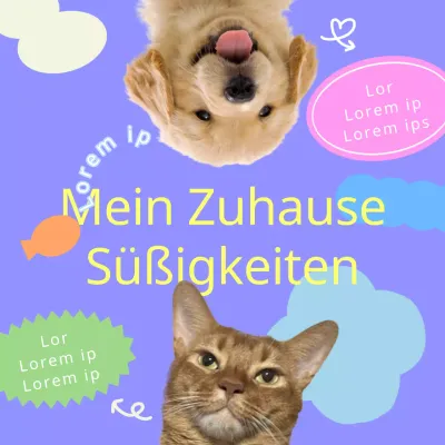 Werben Sie für Ihren lila pelzigen Freund