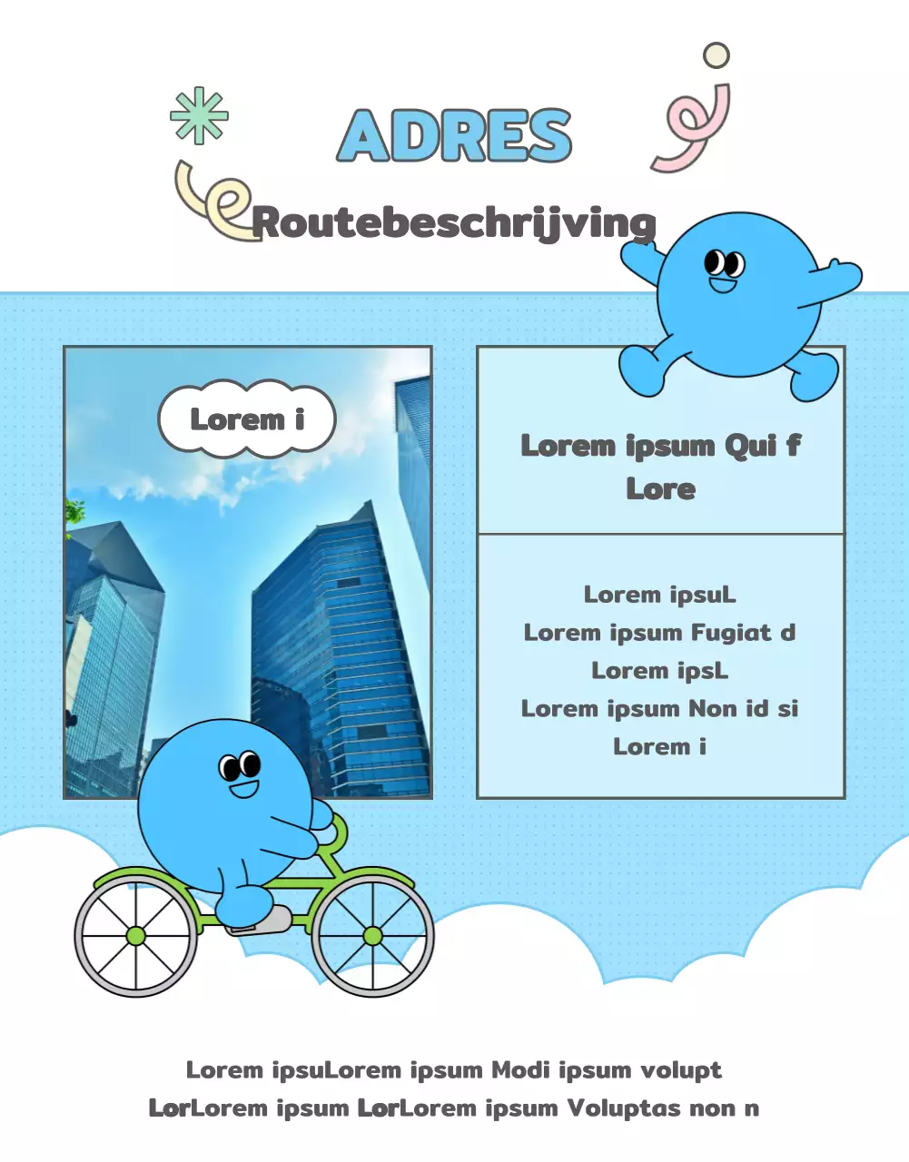 Promoot een leuke carrièrebeurs in roze en lichtblauw