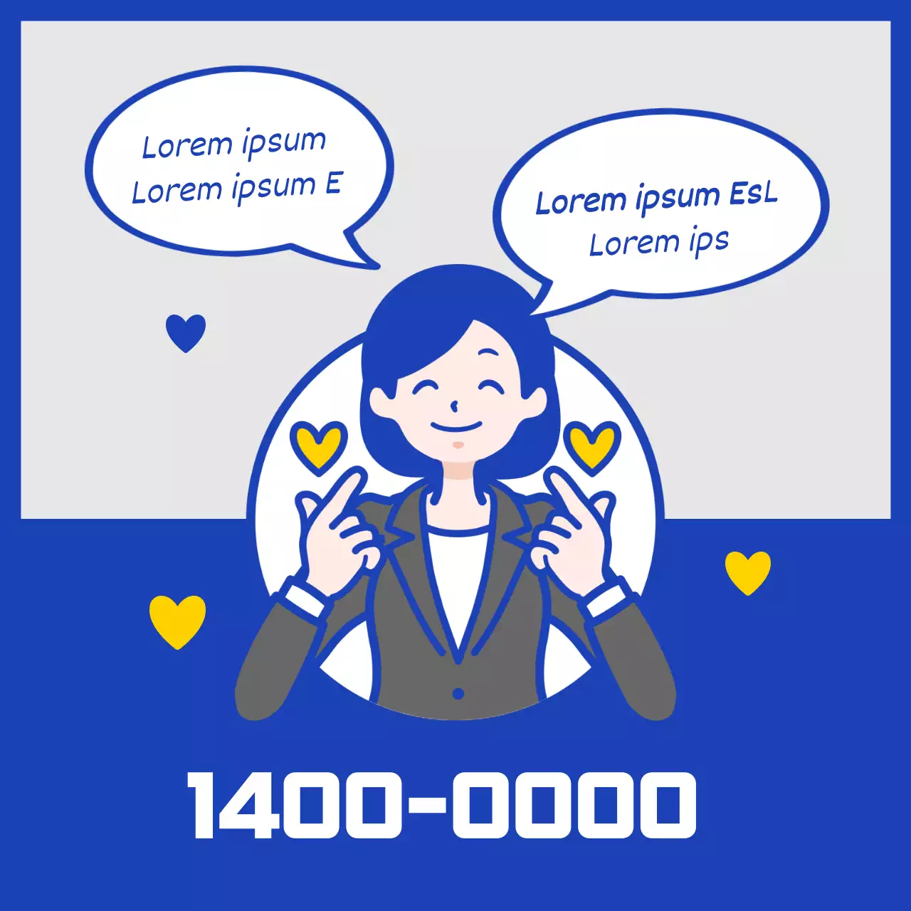 Eine einfache gelbe und marineblaue Anleitung zur Nutzung des Helpdesks