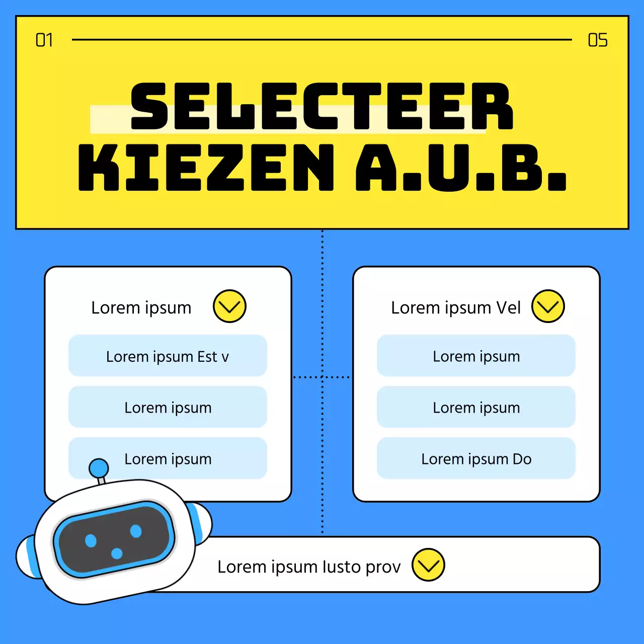 Hoe je een eenvoudige gele en blauwe chatbot-klantenservicegids gebruikt