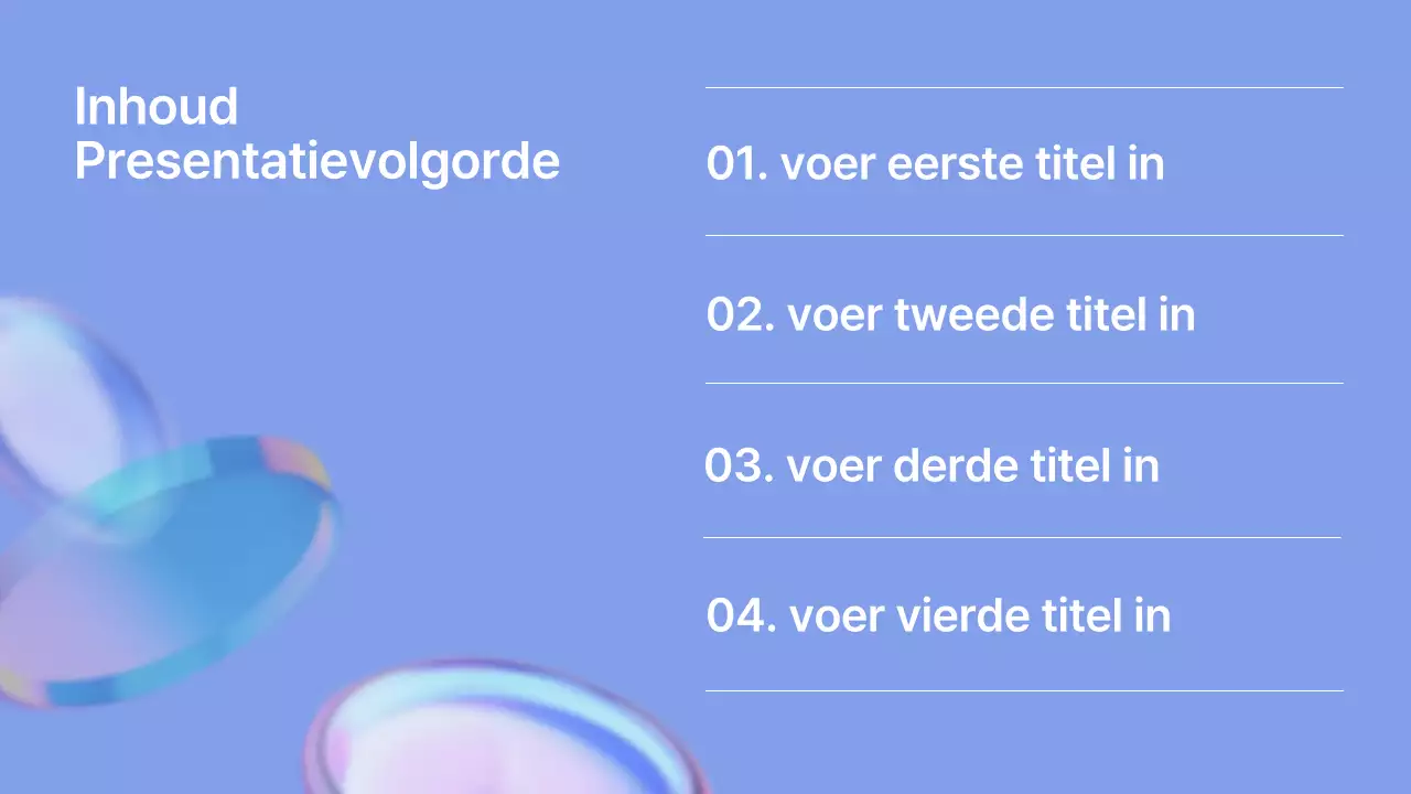 Eenvoudige, blauw-witte, korte, inhoudsloze rapporten