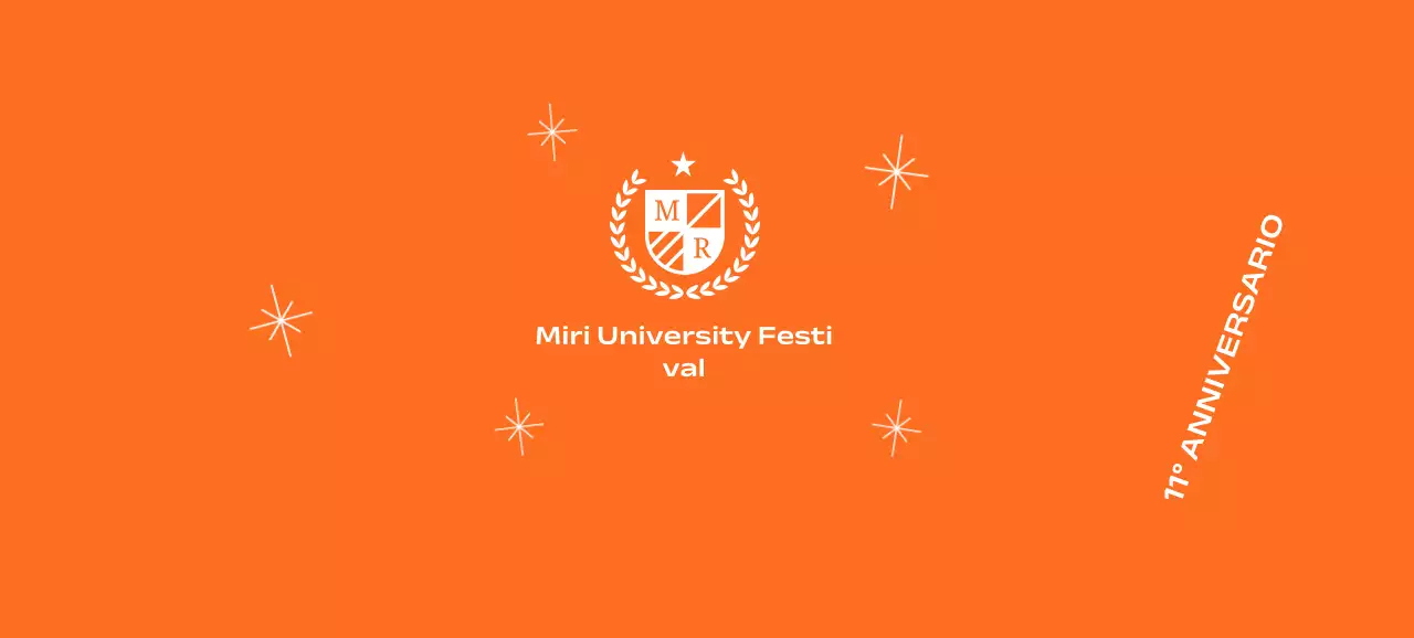 Festa della scuola con logo della scuola con alloro e brillantini