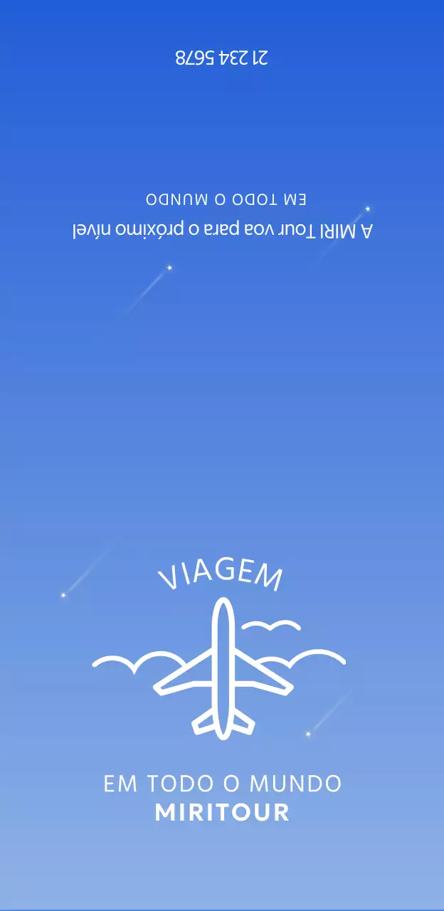 Mercadoria simples de agência de viagens com uma grelha azul e uma ilustração de um avião.
