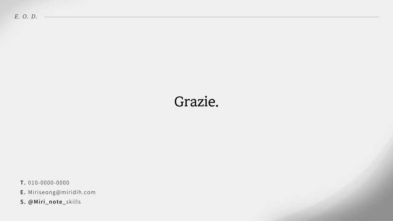 Una lettera di presentazione semplice e grigia