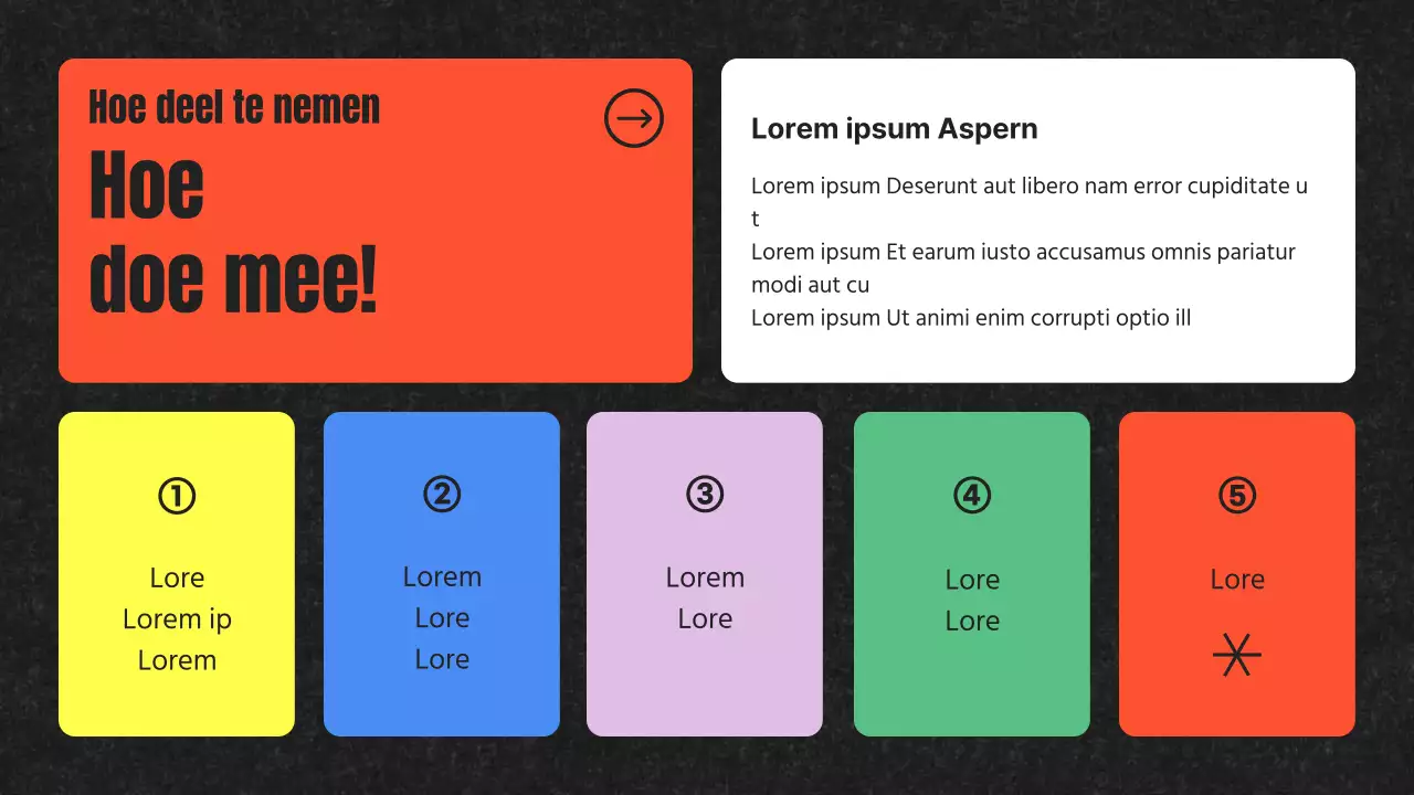 Zwart en Regenboog Pop Art Deelnemer Wervingsbrief