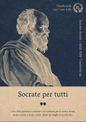 Lussuosa copertina filosofica in blu navy e beige