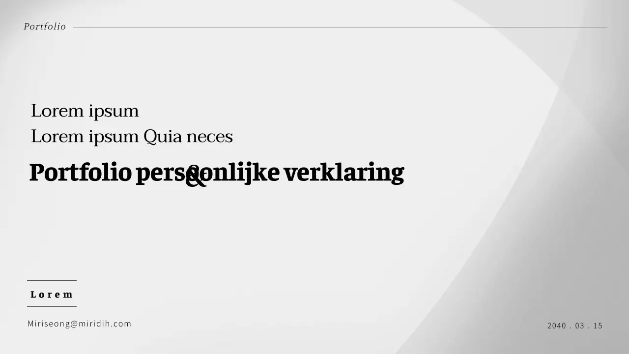 Een eenvoudige, grijze sollicitatiebrief