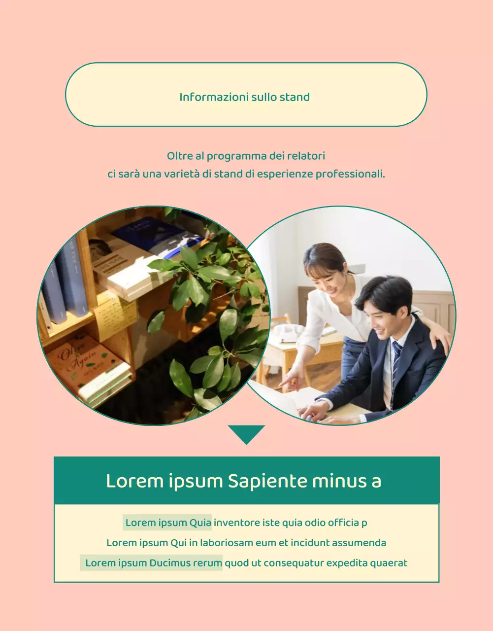 Promuovere una simpatica fiera della carriera giovanile in rosa e verde