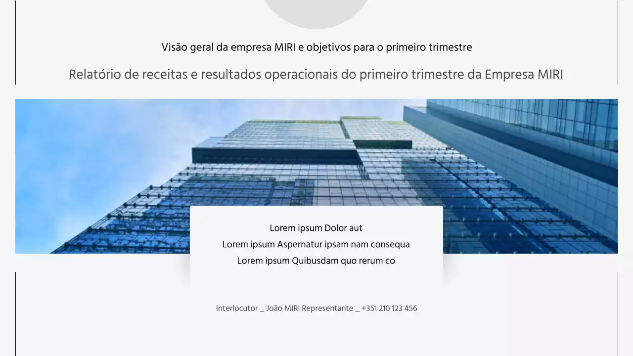 Relatórios de empresa modernos em cinzento e azul