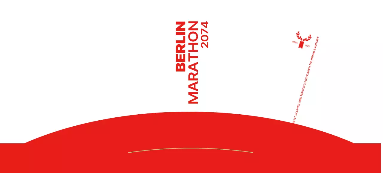 Marathon-Design mit knackiger Schrift und kräftigen Farben