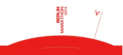 Marathon-Design mit knackiger Schrift und kräftigen Farben