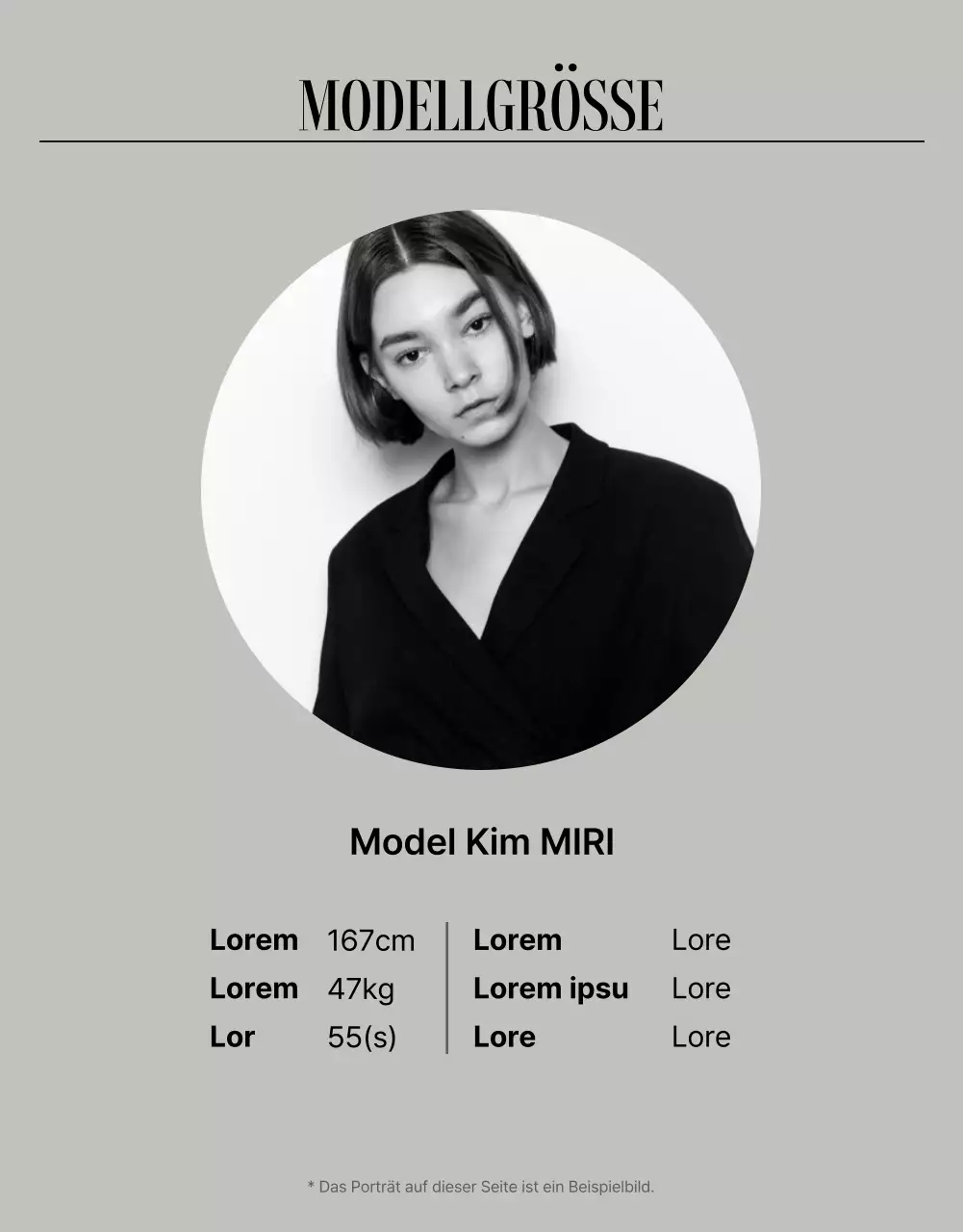 Moderne Mode Detailseite Anzeige in beige